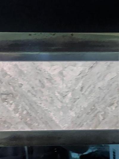 Gio Ponti Exceptional Gio Ponti Style Italian Modern Travertine Brass Rectangular Mirror