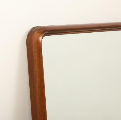 Gio Ponti Gio Ponti 1891 1979 Att for Production Dassi Walnut Wall Mirror circa 1950