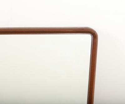 Gio Ponti Gio Ponti 1891 1979 Att for Production Dassi Walnut Wall Mirror circa 1950