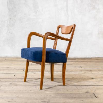 Gio Ponti Gio Ponti 1940s Pair of Wooden Armchairs