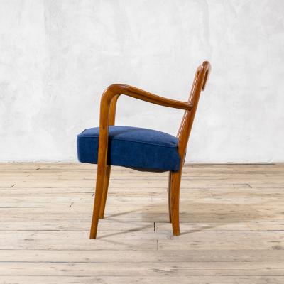 Gio Ponti Gio Ponti 1940s Pair of Wooden Armchairs