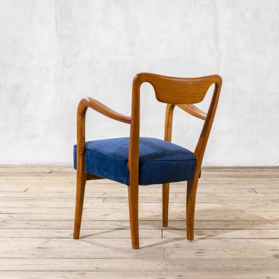 Gio Ponti Gio Ponti 1940s Pair of Wooden Armchairs