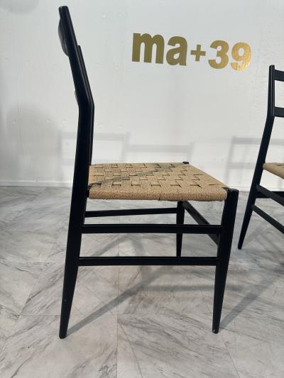 Gio Ponti Gio Ponti 646 Leggera Dining Chairs for Cassina 1952 Set of 4