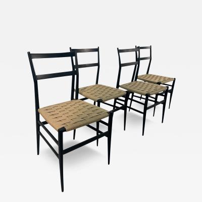 Gio Ponti Gio Ponti 646 Leggera Dining Chairs for Cassina 1952 Set of 4