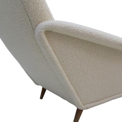 Gio Ponti Gio Ponti 807 Style Pair of Armchairs in Wool