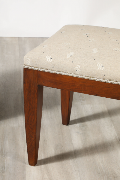 Gio Ponti Gio Ponti Att Walnut Stool Italy circa 1940