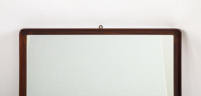 Gio Ponti Gio Ponti Att for Prod Dassi Walnut Wall Mirror circa 1950
