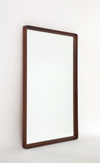 Gio Ponti Gio Ponti Att for Prod Dassi Walnut Wall Mirror circa 1950