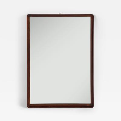 Gio Ponti Gio Ponti Att for Prod Dassi Walnut Wall Mirror circa 1950