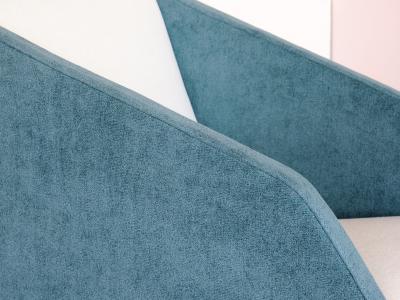 Gio Ponti Gio Ponti Attributed Armchair in Leli vre Fabric and Beech Italy Late 1950s