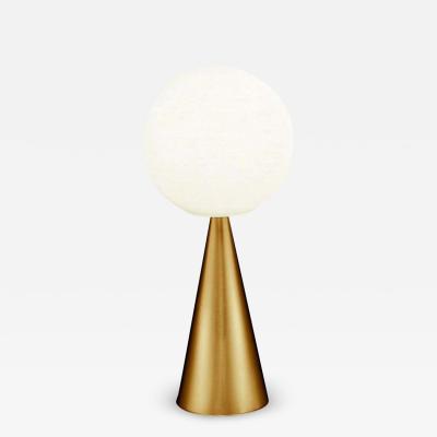 Gio Ponti Gio Ponti Bilia Mini Table Lamp in Brass Blown Glass for Fontana Arte