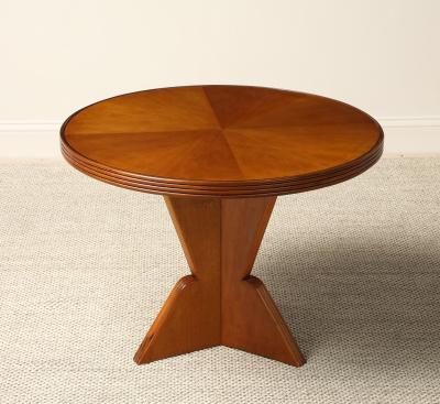 Gio Ponti Gio Ponti Carved Walnut Side Cocktail Table 1939