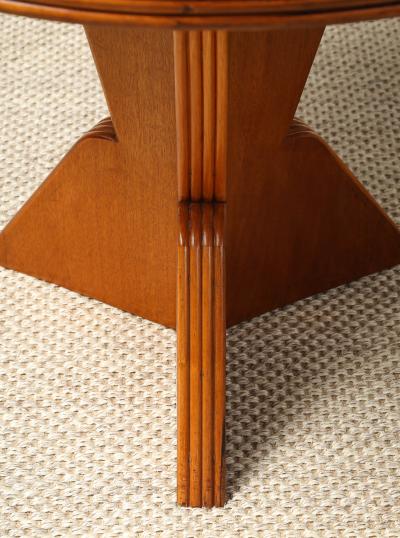 Gio Ponti Gio Ponti Carved Walnut Side Cocktail Table 1939