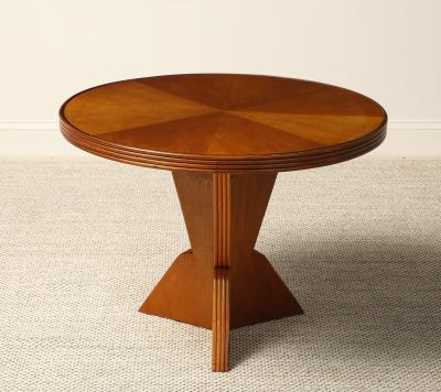 Gio Ponti Gio Ponti Carved Walnut Side Cocktail Table 1939