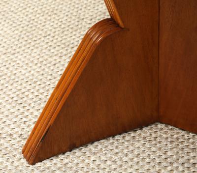 Gio Ponti Gio Ponti Carved Walnut Side Cocktail Table 1939
