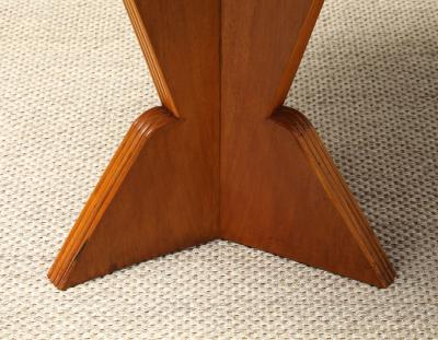 Gio Ponti Gio Ponti Carved Walnut Side Cocktail Table 1939