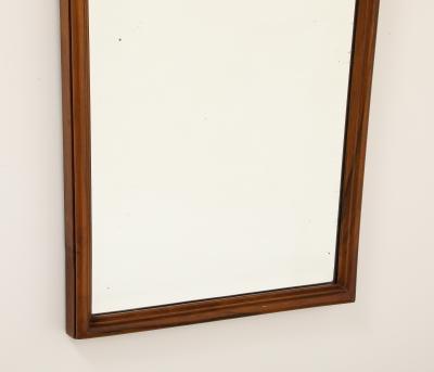 Gio Ponti Gio Ponti Carved Walnut Wall Mirror Italy circa 1930