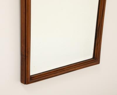 Gio Ponti Gio Ponti Carved Walnut Wall Mirror Italy circa 1930