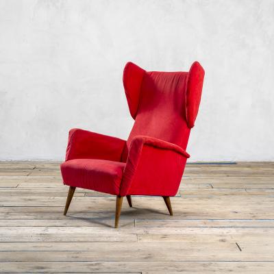 Gio Ponti Gio Ponti Cassina Single Armchair for Hotel Royal in Naples 50s