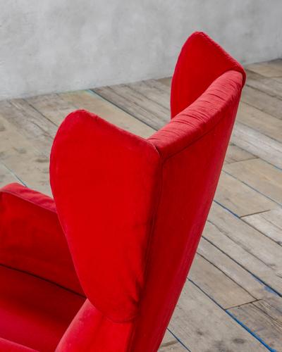 Gio Ponti Gio Ponti Cassina Single Armchair for Hotel Royal in Naples 50s