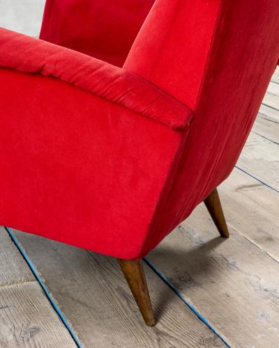 Gio Ponti Gio Ponti Cassina Single Armchair for Hotel Royal in Naples 50s