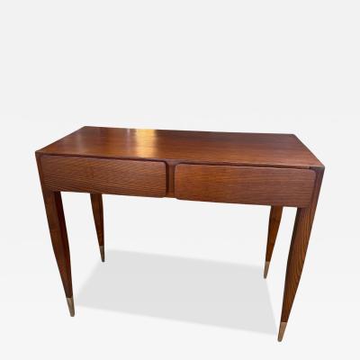 Gio Ponti Gio Ponti Console Table with Brass Capped Legs Italy 1950s