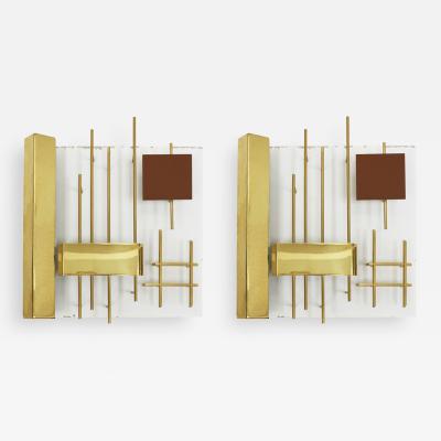 Gio Ponti Gio Ponti Edited by Lumi Original Italian 1960s Pair of Sconces