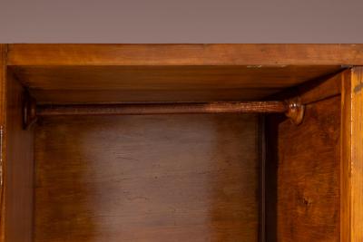 Gio Ponti Gio Ponti Italian Walnut Wardrobe with Horizontal Striped Veneer Italy 1930s
