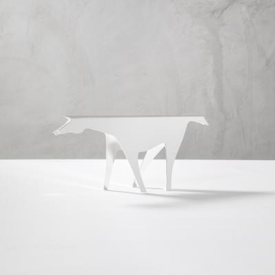 Gio Ponti Gio Ponti Lino Sabattini Sculpture Horse in Silver Metal End 70s