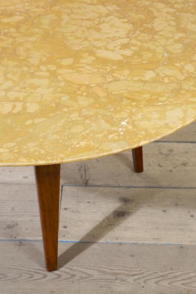 Gio Ponti Gio Ponti Marble and Wooden Coffee Table