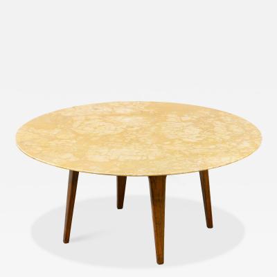 Gio Ponti Gio Ponti Marble and Wooden Coffee Table