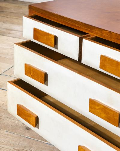 Gio Ponti Gio Ponti Mid Century Modern Cherry Wood Chest of Drawers 1950s