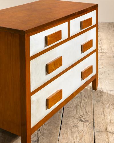 Gio Ponti Gio Ponti Mid Century Modern Cherry Wood Chest of Drawers 1950s