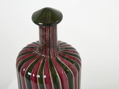 Gio Ponti Gio Ponti Paolo Venini Murano glass bottle Morandiana series 1982