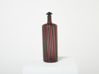 Gio Ponti Gio Ponti Paolo Venini Murano glass bottle Morandiana series 1982