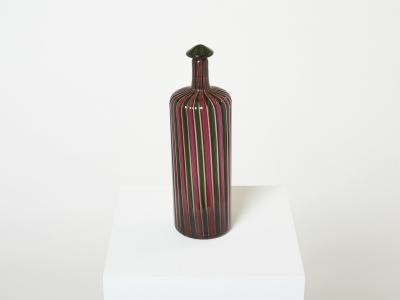 Gio Ponti Gio Ponti Paolo Venini Murano glass bottle Morandiana series 1982
