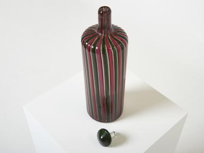 Gio Ponti Gio Ponti Paolo Venini Murano glass bottle Morandiana series 1982