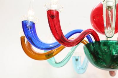 Gio Ponti Gio Ponti Signed Venini Twelve Arm Chandelier