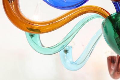 Gio Ponti Gio Ponti Signed Venini Twelve Arm Chandelier