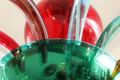 Gio Ponti Gio Ponti Signed Venini Twelve Arm Chandelier