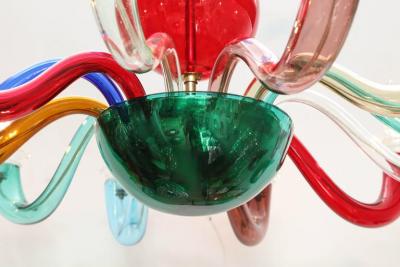 Gio Ponti Gio Ponti Signed Venini Twelve Arm Chandelier