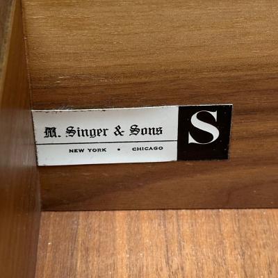 Gio Ponti Gio Ponti Singer Sons Italian Mid Century Modern Cabinet Walnut Labeled