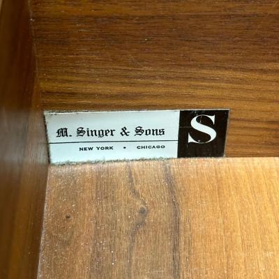Gio Ponti Gio Ponti Singer Sons Italian Mid Century Modern Sculptural Dresser Walnut