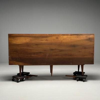Gio Ponti Gio Ponti Singer Sons Italian Mid Century Modern Sculptural Dresser Walnut