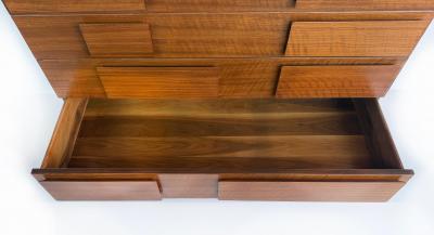 Gio Ponti Gio Ponti Singer Sons Walnut Rosewood Chest of Drawers Restored