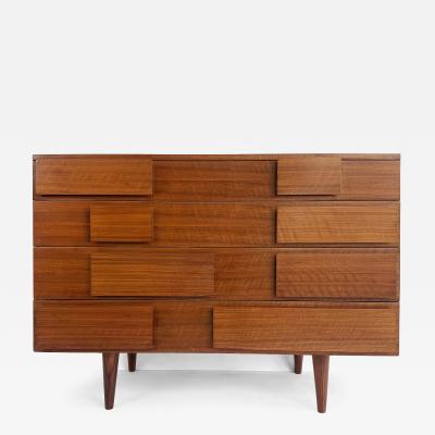 Gio Ponti Gio Ponti Singer Sons Walnut Rosewood Chest of Drawers Restored