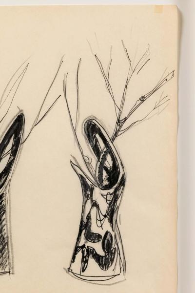 Gio Ponti Gio Ponti Sketch Disegni per Vasi Incrociatifor 