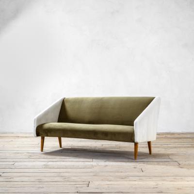 Gio Ponti Gio Ponti Sofa Attributed in Wood and Upholstery in Fabric 50s