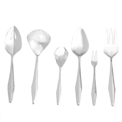 Gio Ponti Gio Ponti Sterling Diamond Flatware Service for 12 w Serving Pieces