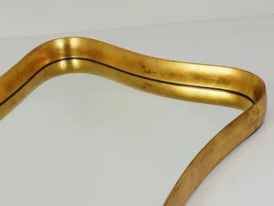 Gio Ponti Gio Ponti Style Gilt Wood Mirror by Max Welz Vienna Austria 1940s